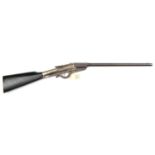 A .177” “Gem” air rifle, 34” overall, smooth bore barrel 17½”, numbered 103389 on the breech face,