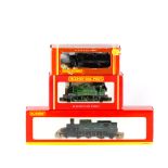 3 Hornby OO gauge locomotives. A GWR Class 61xx 2-6-2T Prairie, 6119, in unlined Brunswick Green