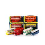 10 Corgi Routemaster double deck buses. All 469, variations - 4x London Transport with BTA
