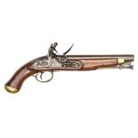 A .65” William IV Light Dragoon flintlock pistol of the Hampshire (?) Yeomanry Cavalry, 15” overall,