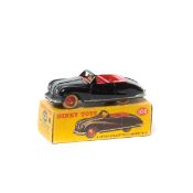 Dinky Toys Austin Atlantic Convertible (106). Example in black with red interior, red wheels with
