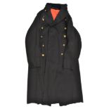 A fine Vic General officer’s blue greatcoat, royal blue velvet collar and red cloth lining, 18