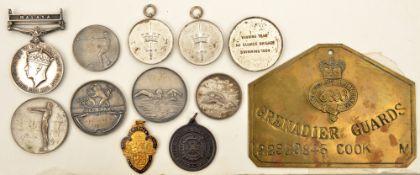 GSM 1918-62, 1 clasp Malaya, Geo VI issue (14240394 Sjt M Cook, M.P.S.C), VF (some surface