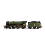 An O gauge BR Class B17 (ex. LNER) 4-6-0 tender locomotive by Seven Mill Models (part of DJH