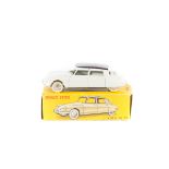 French Dinky Toys Citroen DS 19 (24C). An example in cream with very dark brown roof, with ridged