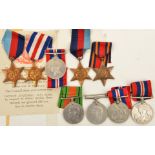 Three: 1939-45 star, F&G star, War medal, GEF in original card box (with condolence slip for