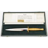 A “Wilkinson Sword” commemorative third pattern FS commando knife, number 279 of a limited edition
