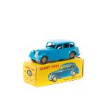 Dinky Toys Triumph 1800 Saloon (151). A Scarce example in mid blue with fawn wheels and black rubber