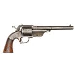 A scarce 6 shot .44” lip fire Allen & Wheelock single action Army revolver converted to rimfire,