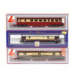 3 Lima powered units. A GWR Railcar (205143) in chocolate and cream livery, Express Parcels No.34.