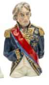 A “Kingsman” half length bust of Nelson, in full dress, holding bicorne hat behind his back, no 78