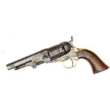 A 5 shot .36” Colt New Model Pocket pistol of Navy calibre, number 9776 (1863), 9” overall, barrel