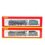 2 Hornby BR Britannia Class 4-6-2 tender locomotives. Clive of India 70040 (R2180) and Flying