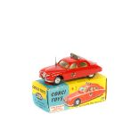 A Corgi Jaguar 2.4 Fire Service Car (213S). In red with suspension, roof sign with siren and bell,