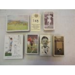 6 sets cigarette cards: Wills Golfing (large size), Players Golf (large size), Gallaher