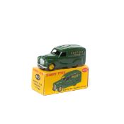 Dinky Toys Austin Van 'RALEIGH Cycles' (472). In dark green with yellow wheels and black rubber