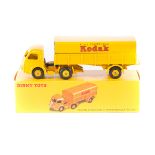 French Dinky Toys Tracteur Panhard Et Semi Remorque Kodak (32AJ). A rare example in yellow livery