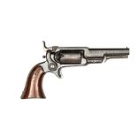 An early 5 shot .28” Colt “Root’s Patent” Model 1855 percussion pocket revolver, 8” overall,