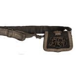 A Georgian officer’s full dress shoulder belt and pouch of the London Light Horse Volunteers,