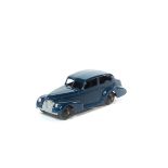 Dinky Toys Oldsmobile Six Sedan (39b). Example in dark blue with dark brown crinkle effect