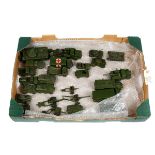 26+ Dinky Toys military vehicles. Including; Centurion Tank, Antar Tank Transporter, Army Wagon,