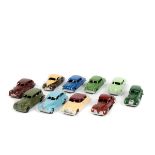 10 Dinky Cars for restoration. All American examples - Packard, 3x Studebaker Land Cruiser, Buick,