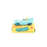 Dinky Toys Jaguar Type D. Racing Car (238). A rare late example in turquoise with mid blue plastic