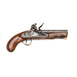 A scarce “Bow Street Runners” 22 bore flintlock overcoat pocket pistol, by Tatham & Egg (1801-1814),