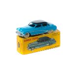 French Dinky Toys Buick Roadmaster (24V). Example in mid blue with dark blue roof, plated ridged