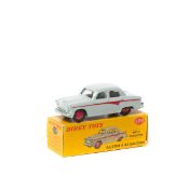 Dinky Toys Austin A105 Saloon (176). With windows, in grey with red flash and wheels, with black