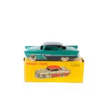 French Dinky Toys Plymouth Belvedere (24D). In dark green with black roof and lower sides, with