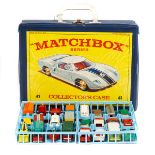A Matchbox Series Collector's case. To carry 48 vehicles, containing 36 examples including a few