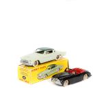 2 French Dinky Toys. A Studebaker 'Commander' (24Y). In light green with a dark green rood, ridged