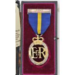 Army Emergency Reserve Decoration, EIIR, reverse dated 1957. NEF in R Mint case