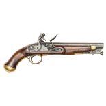 A .65” William IV Light Dragoon flintlock pistol, 15” overall, barrel 9” with Enfield ordnance