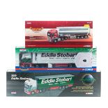 3 Corgi articulated trucks. A 'Sights & Sounds' series Scania Topline with curtainside trailer