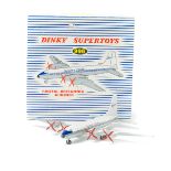 Dinky Supertoys Bristol Britannia Airliner (998). In Canadian Pacific silver, white and blue livery,