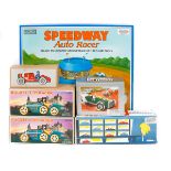 19 modern Chinese/Eastern European tinplate toys. A Schylling Speedway Auto Racer set 'Classic tin