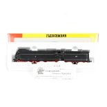 A Fleischmann 'OO' gauge locomotive. A German class 03 4-6-2 streamlined tender locomotive, RN 03-