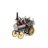 A rare Portable Stationary Engine by Doll. A live steam single cylinder slip eccentric engine with