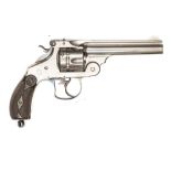 A good 6 shot .44” Russian Smith & Wesson First Model Double action revolver, 9¾” overall, barrel