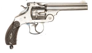 A good 6 shot .44” Russian Smith & Wesson First Model Double action revolver, 9¾” overall, barrel
