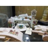 15 pieces of crested china, including Swan China large WWI tank, arms of Bournemouth, Botolph