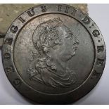 George III AE Cartwheel Twopence 1797, VF