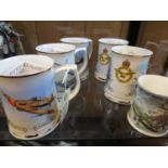 5 RAF Association commemorative tankards: Battle of the Atlantic, Battle of Berlin, Battle of El