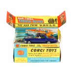 A Corgi Toys The Man From Uncle Thrush Buster (497). Oldsmobile in metallic purple-blue together