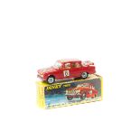 French Dinky Toys Alfa Romeo Giulia 1600Ti 'Decoration Rallye' (1401). In bright red with yellow