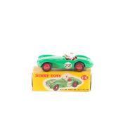 Dinky Toys Aston Martin DB3 Sports (110). Example in mid green with red seats and wheels with