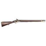 A scarce .65” Royal Dockyard Battalion percussion carbine, 42¼” overall, barrel 26½” with