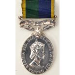 Efficiency medal, EIIR issue, with T. & A.V.R. suspender (23521828 Dvr W G Eastwell RCT). EF